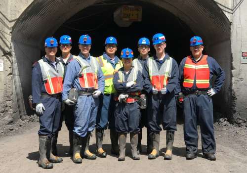 Group of workers at industrial site