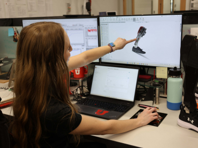 Lightweight Powered Prosthesis for Above-Knee Amputees